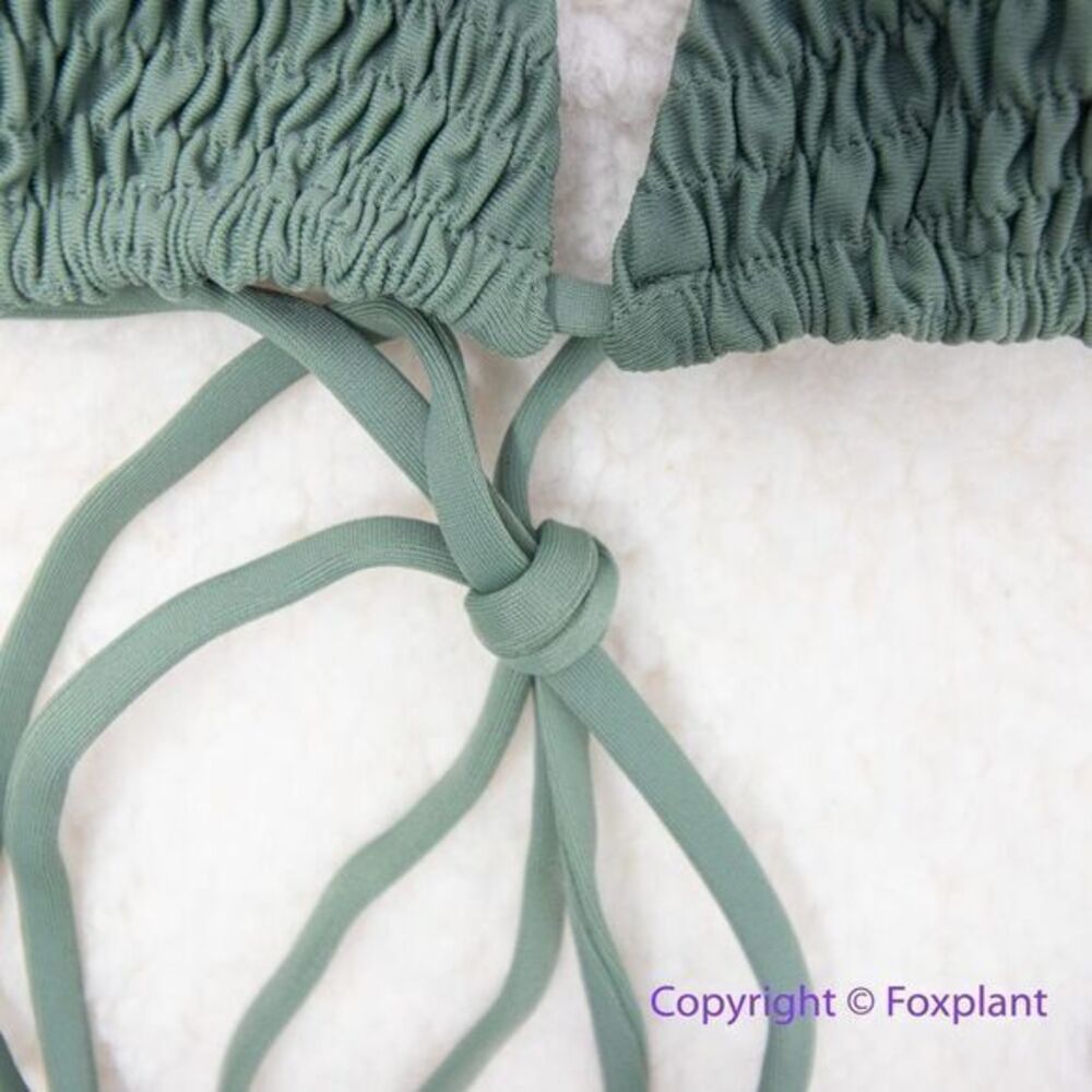 NEW Aila Blue Free People Soraya‎ Bikini Top, green, size L - Picture 5 of 10